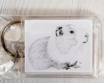 Portachiavi con ciondolo a forma di porcellino d'India