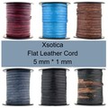Flat Leather Cord 5mm-21 Colors