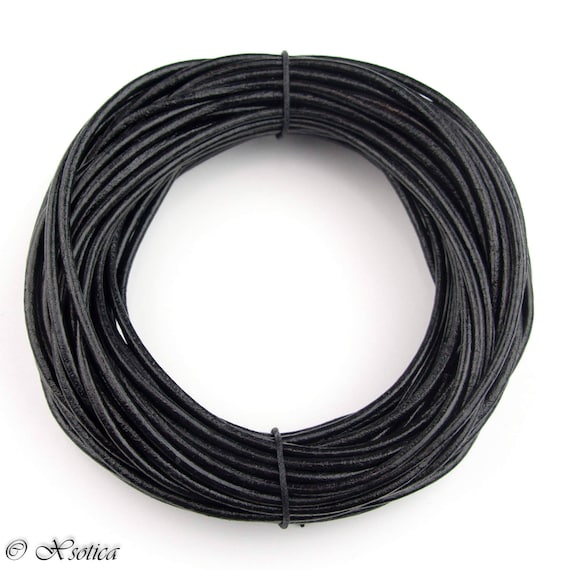 Xsotica® Royal Blue Natural Dye Round Leather Cord 1.0mm 10 meters 11 yards