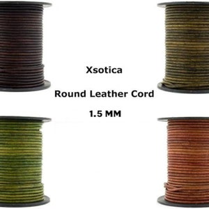 Xsotica Round Leather Cord-1.5 MM Leather Cords