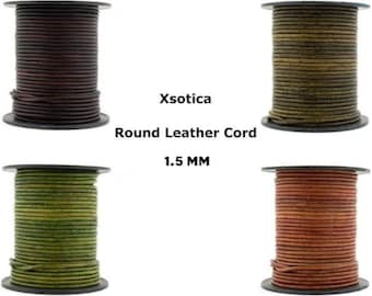 Xsotica Round Leather Cord-1.5 MM Leather Cords
