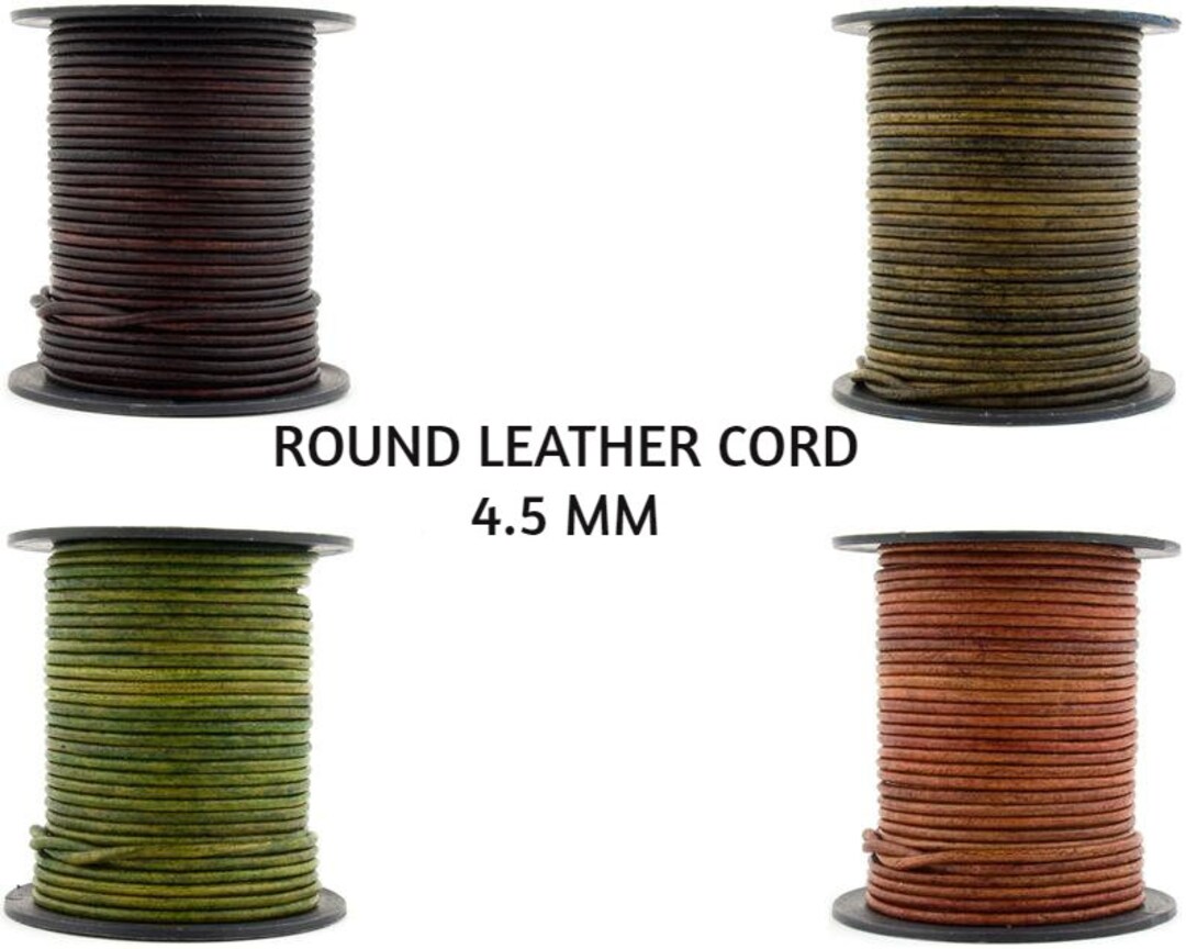 Xsotica® Round Leather Cords4.5mm Leather Cord Round 4.5 Mm choose