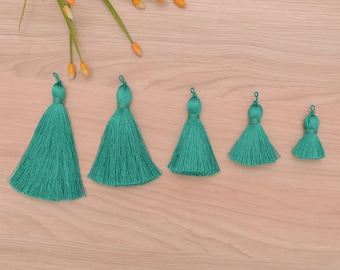 Xsotica® Silk Tassel,DIY Craft Supplies Handmade Jewelry Tassels - Teal Tassle / Tassles