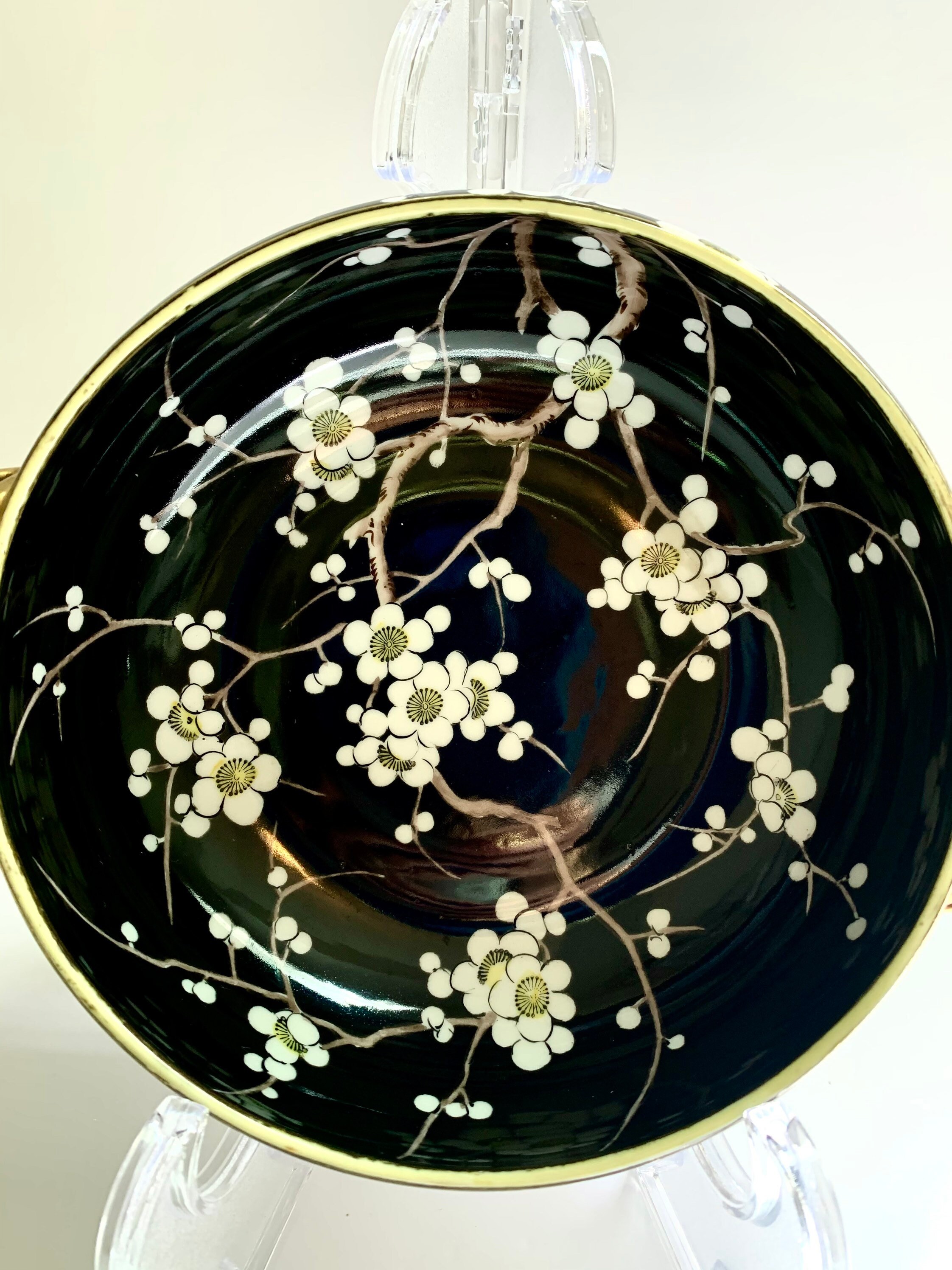 Mid Century/ Nippon/ Hand Painted Porcelain /sakura/ Cherry Etsy