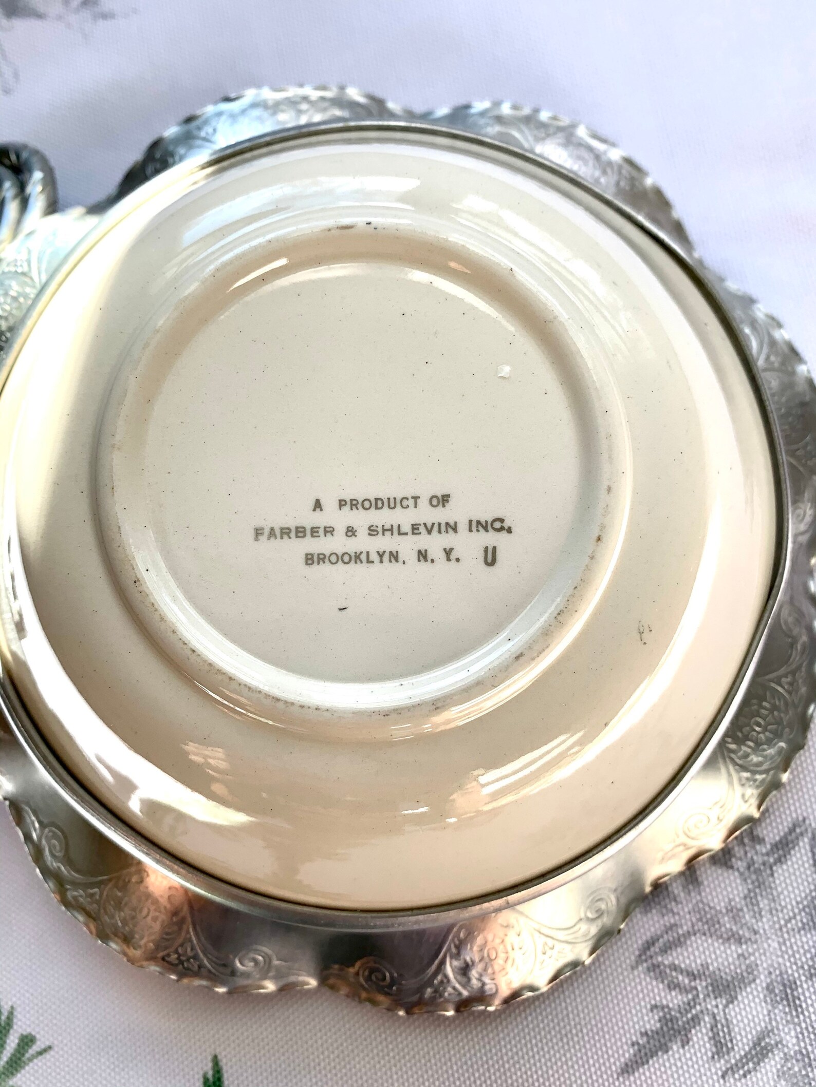 Farber & Shlevin Inc. Porcelain Candy Dish/bowl Wrapped in Etsy