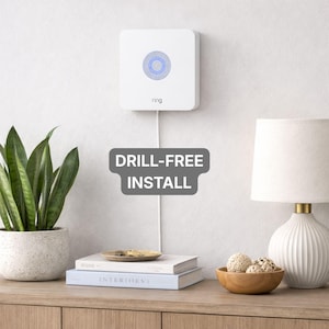 Slim Wall Mount for Ring Alarm Base Station Gen 1 & 2, Slim Design, Easy Install, Adhesive Strips Included