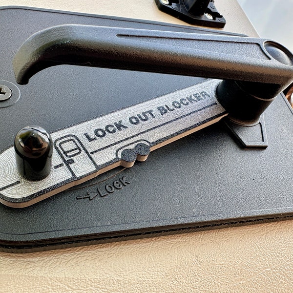 Lock Out Blocker for Airstream Travel Trailers - Prevent Getting Locked Out (Non-Customized Version)