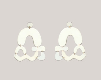 Arched abstract earrings