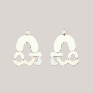 Arched abstract earrings image 1