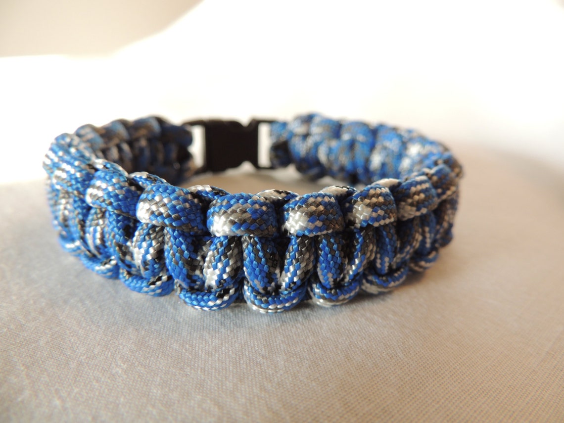 Blue/gray/white 550 Paracord Bracelet Essential Oil Diffusing Etsy