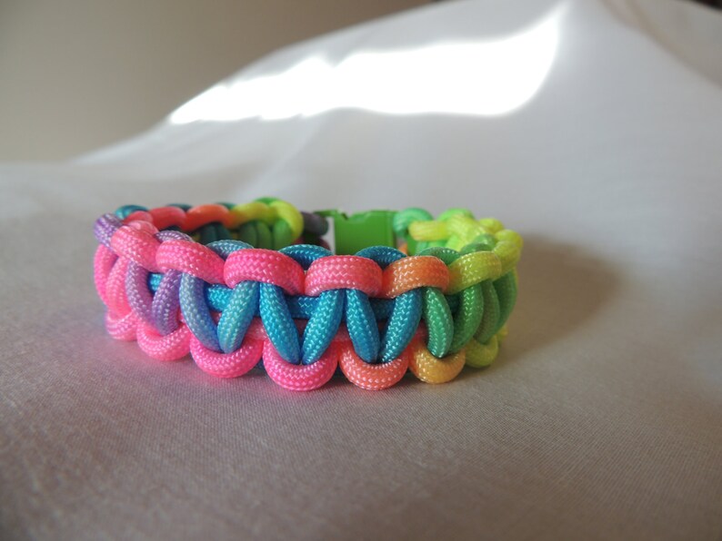 Neon 550 Paracord Bracelet Essential Oil Diffusing Bracelet Etsy