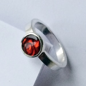 Sterling Zilver Ronde Rode Paua Shell Ring
