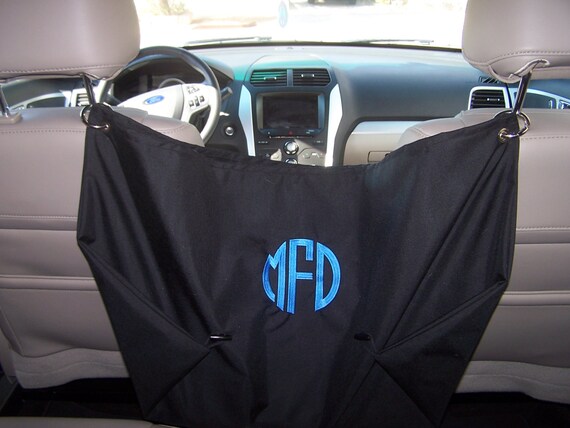CAR ORGANIZER Monogrammed Purse Pocket 