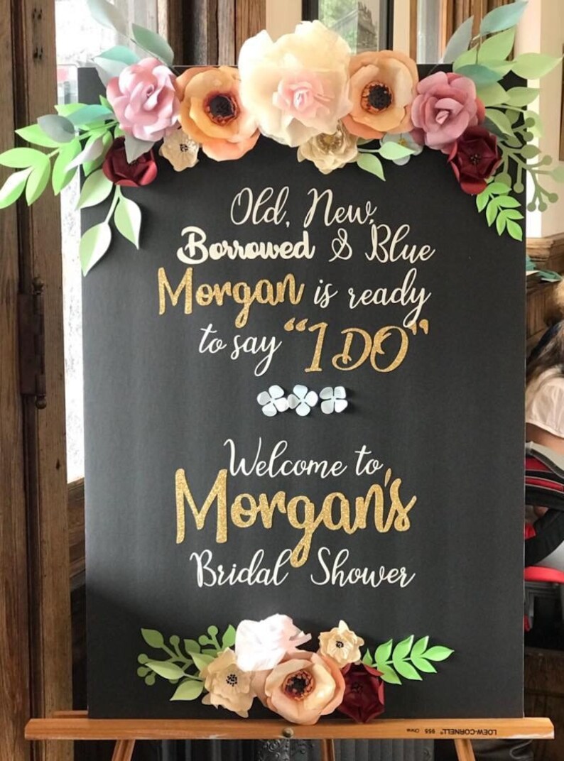 Wedding Signs Custom Paper Flower Wedding Signs Bridal Etsy Wedding Signs Custom Paper Flower Wedding Signs Bridal Etsy