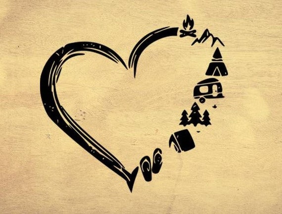 Free Free 154 Camping Heartbeat Svg SVG PNG EPS DXF File