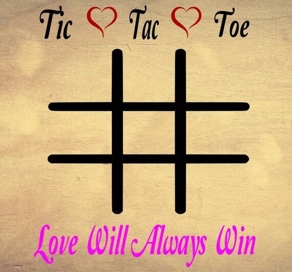 Valentine S Day Tic Tac Toe Board Svg Eps Dxf Png Etsy