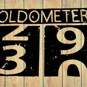 Oldometer 30 years old digital file, instant download, svg, png, pdf, eps, dxf