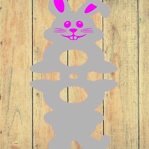 Easter Bunny Lollipop Holder, digital file, instant download, svg, pdf, png, eps, dxf