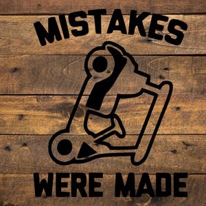Mistakes Were Made - Upside down Golf Cart, digitale Datei, Sofort Download, svg, pdf, png eps, dxf