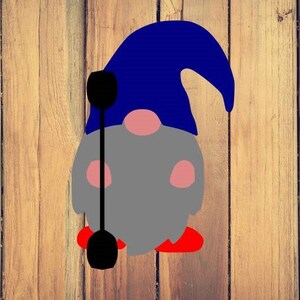 Simple kayak gnome, digital file, instant download, svg, pdf, png, eps, dxf