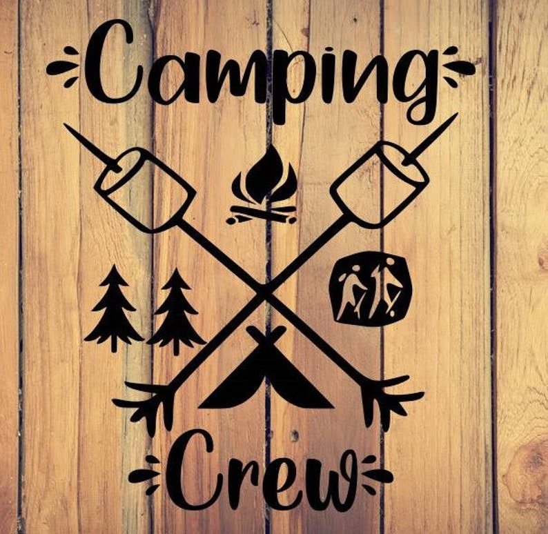 Camping crew digital file instant download svg pdf eps | Etsy