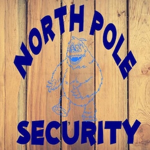 Bumble North Pole Security, digital file, instant download,  png, pdf, eps, svg, dxf