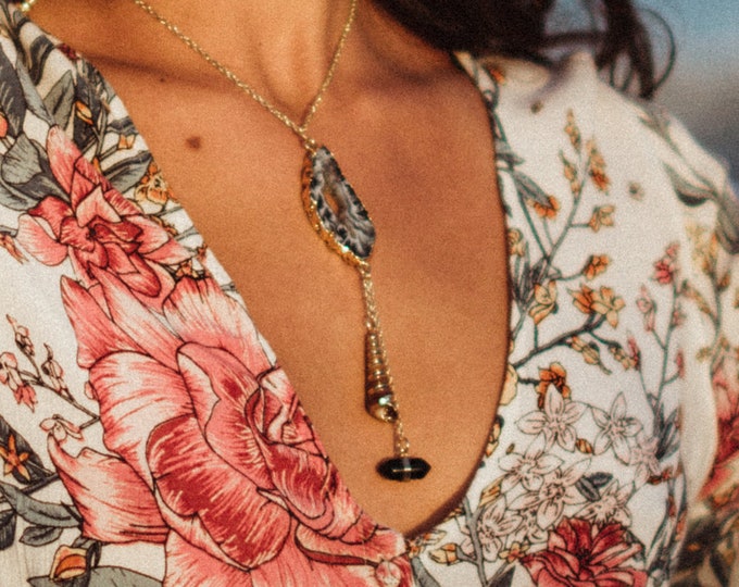 Agate & Shell Statement Necklace
