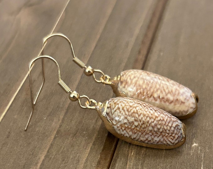 Olive Shell Earrings