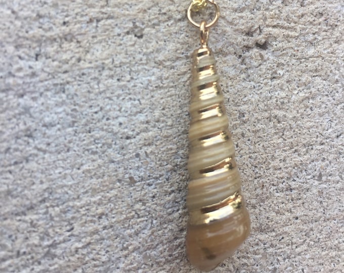 Gold Tower Shell Necklace