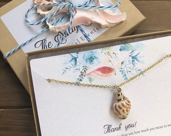 Thank You Gift Necklace, Bridal Party Thank You, Summer Wedding Party Jewelry, Beach Wedding Party Gift, Teacher Thank You, Coworker Gift