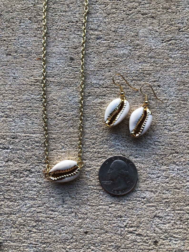Small Shell Jewelry Set Beach Lover Mermaid Jewelry Bridesmaid Gift Summer Jewerly Set Gift Mom Beach Wedding Jewelry Boho Gift Set