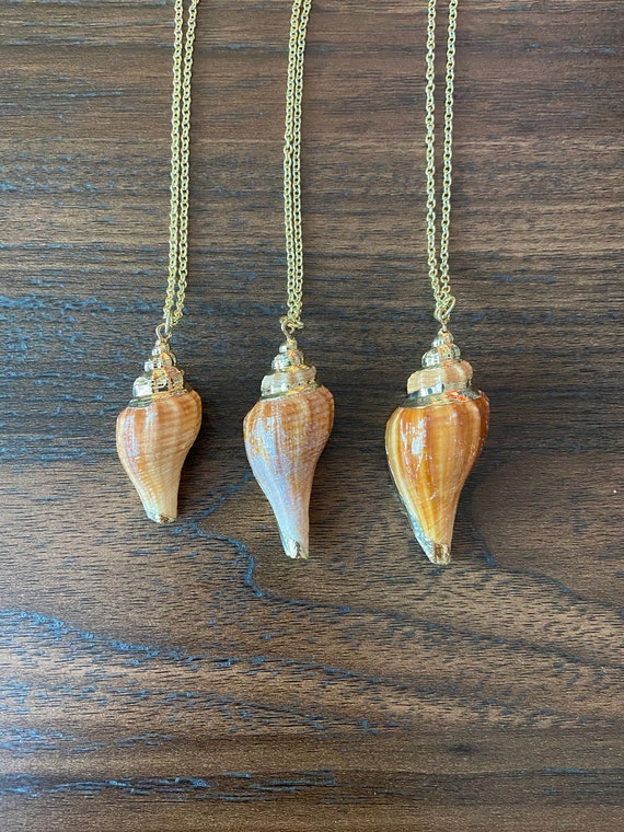 Conch Shell Necklace Sea Shell Jewelry Mermaid Jewelry Holiday