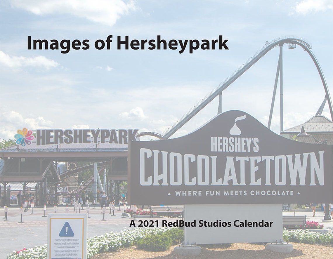 2021 Calendar Hersheypark Roller Coasters Amusement Park Etsy