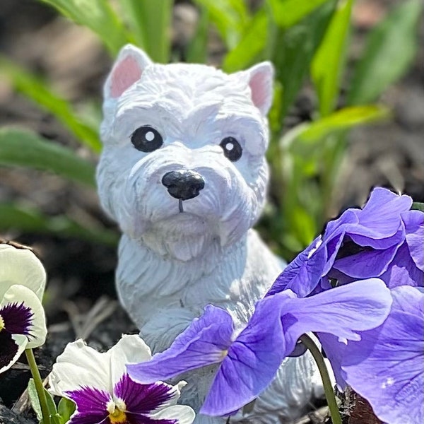 Terrier Dog Concrete Garden Statue Ornament
