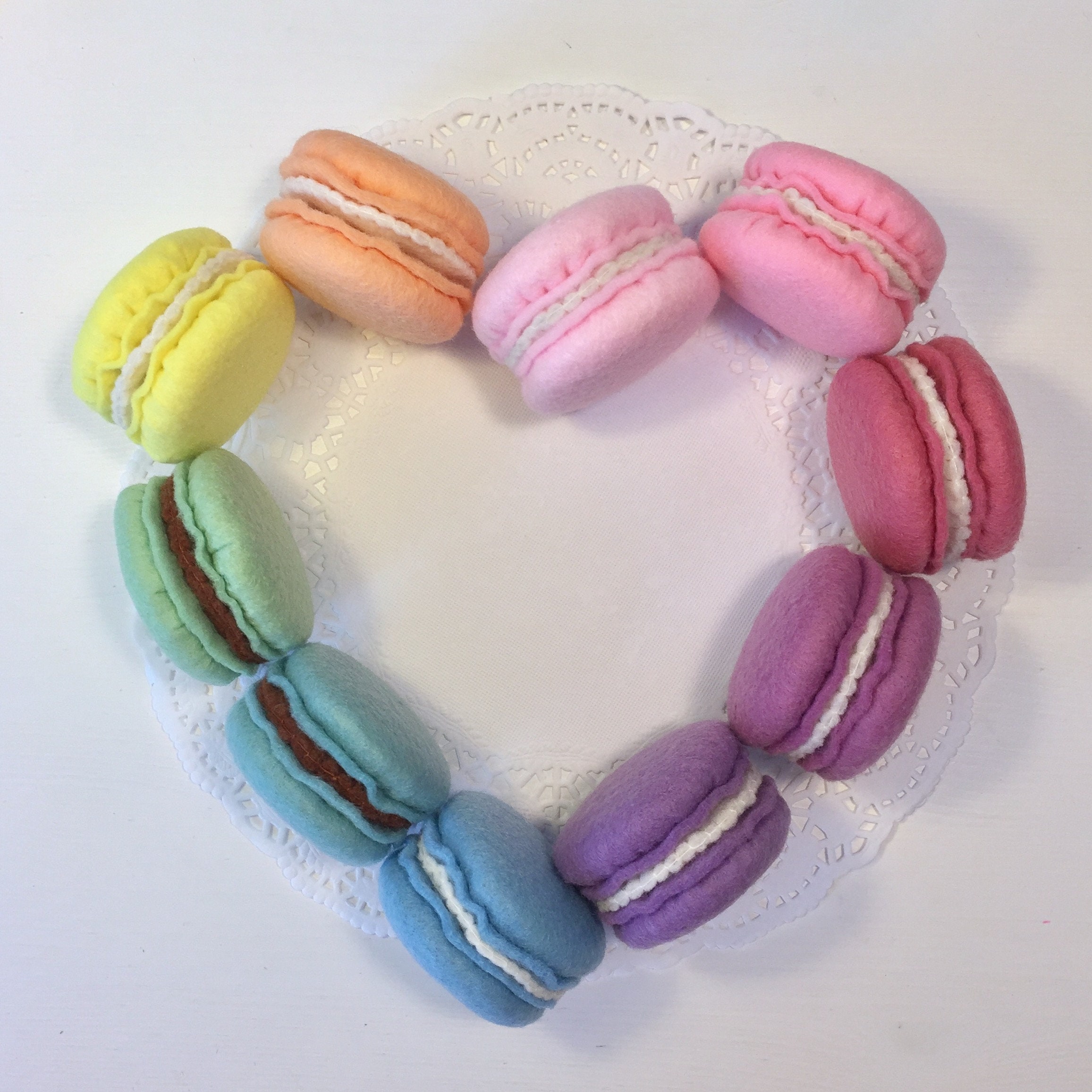 Felt Macarons Pretend Food Macaron Play Food Tea Party Etsy Australia