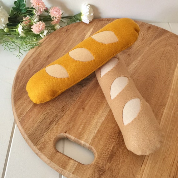 Felt Bread, Baguette, Play Food, Felt Food, French Bread, Bread Stick,  Pretend Play, Play Kitchen, Bakery Toy 