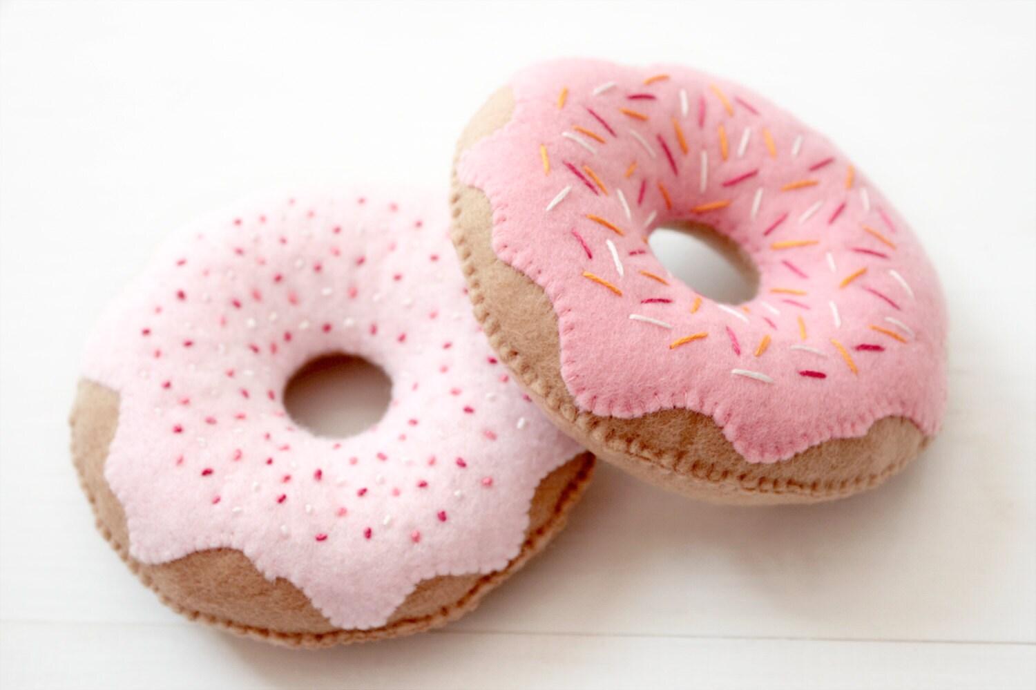 Felt Donuts Set Of 3 Donuts For Pretend Play Felt Food Etsy