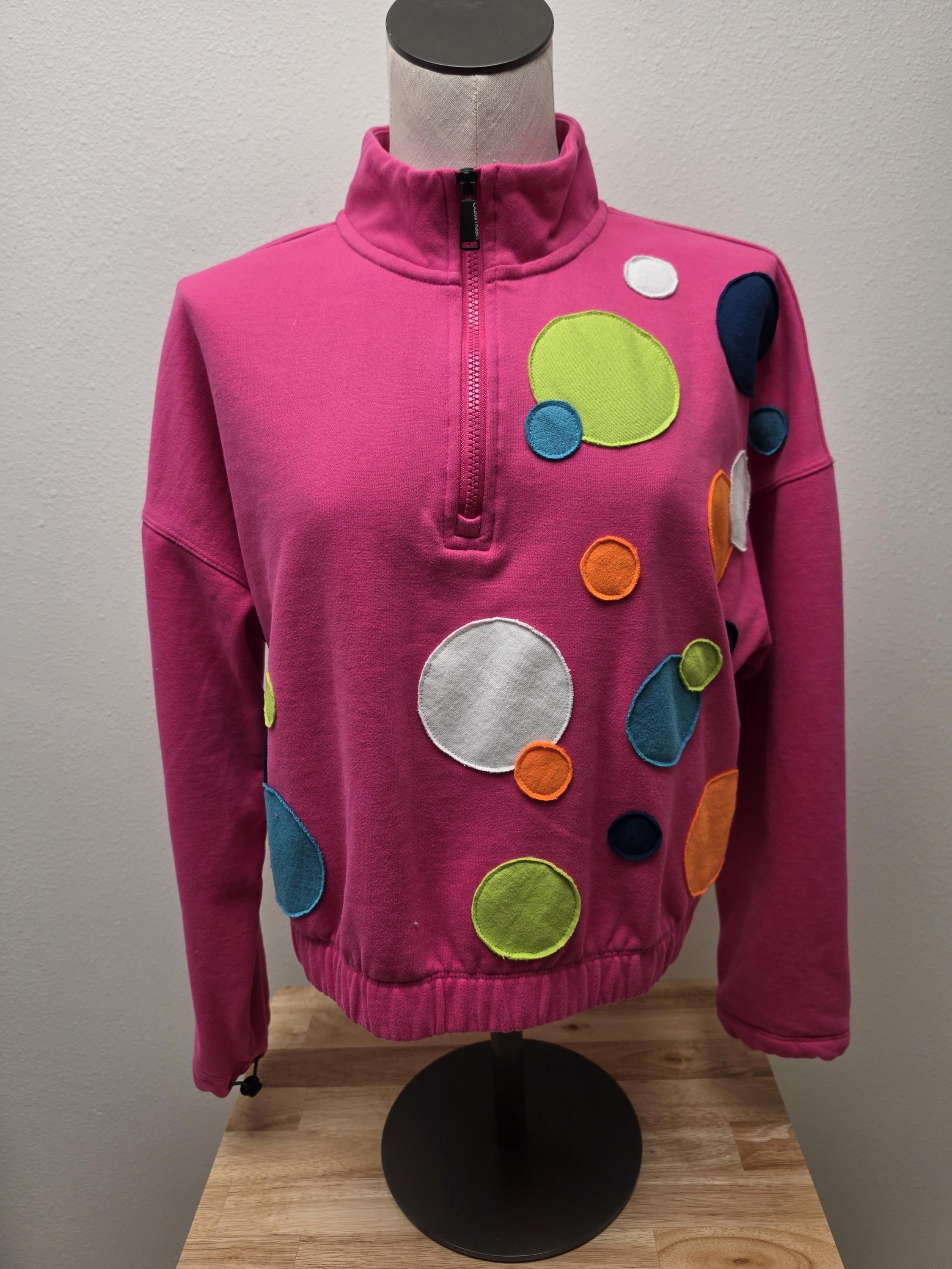 Polka Dot Zip Hoodie - Etsy