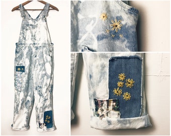 acid wash overalls mens