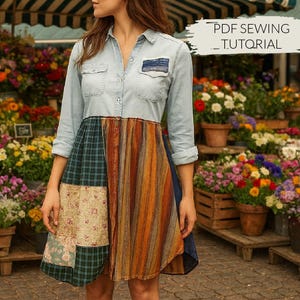 Upcycled Tunic DIY: Women's Sewing Tutorial (PDF)