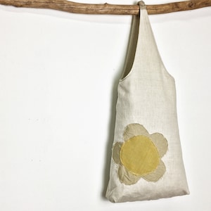 Sustainable Tote Bag | Linen Tote Bag | Linen Purse | Linen Market Bag | Eco Friendly Tote Bag | Upcycled Tote Bag