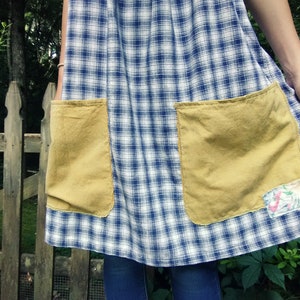 Crossback Apron Tutorial Apron DIY Sewing DIY Japanese Apron Tutorial Upcycled Clothing This is a tutorial, not a pattern image 5