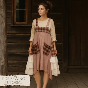 Tutorial de costura de jersey reciclado para mujer: Vestido estilo pichi DIY (PDF)