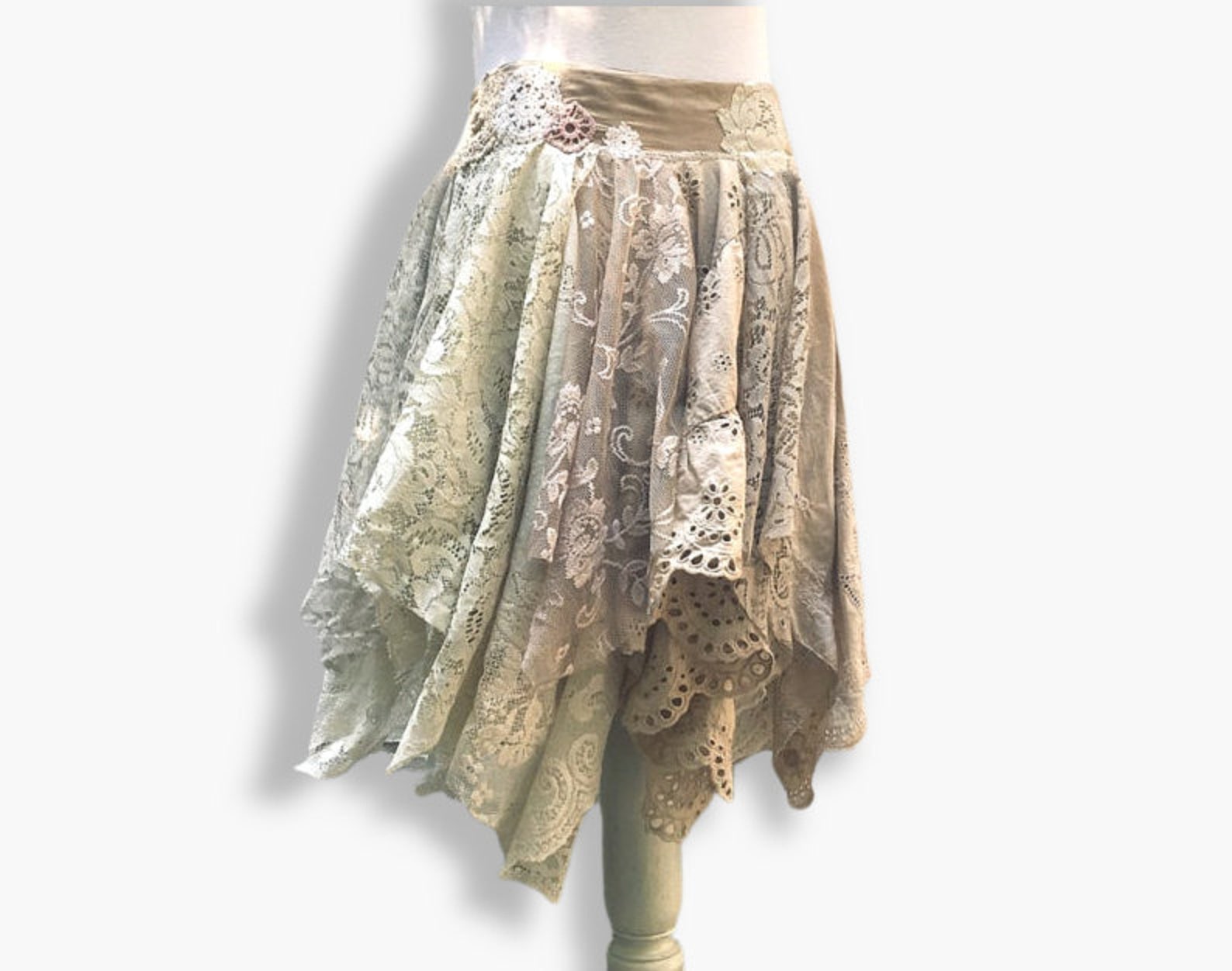 Fairy Stripe Knitted Top Skirt Set-Up