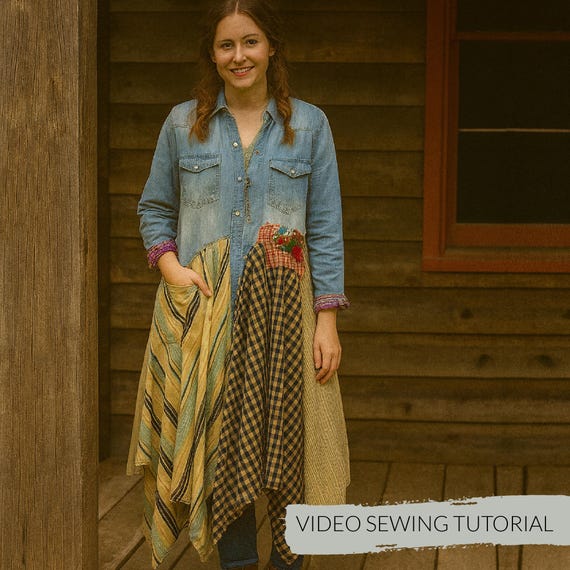 Upcycled Duster Sewing Video Tutorial (PDF Instructions)