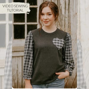 Puffy Sleeve Shirt Sewing Tutorial: Upcycled Clothing Pattern (PDF)