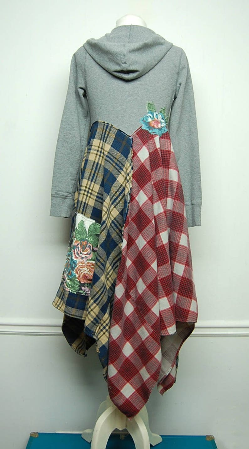 Flannel Duster Long Flannel Jacket Flannel Hoodie Boho Chic Etsy