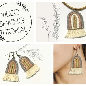 Rainbow Jewelry Tutorial - Video Tutorial - Boho Rainbow Earrings - Rainbow Necklace Pendant- Jewelry Making - Bohemian Jewelry - DIY