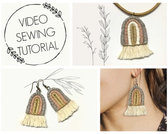 Rainbow Jewelry Tutorial - Video Tutorial - Boho Rainbow Earrings - Rainbow Necklace Pendant- Jewelry Making - Bohemian Jewelry - DIY