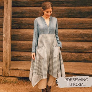 Upcycled Long Tunic Sewing Tutorial: Women's Tunic (PDF Pattern)